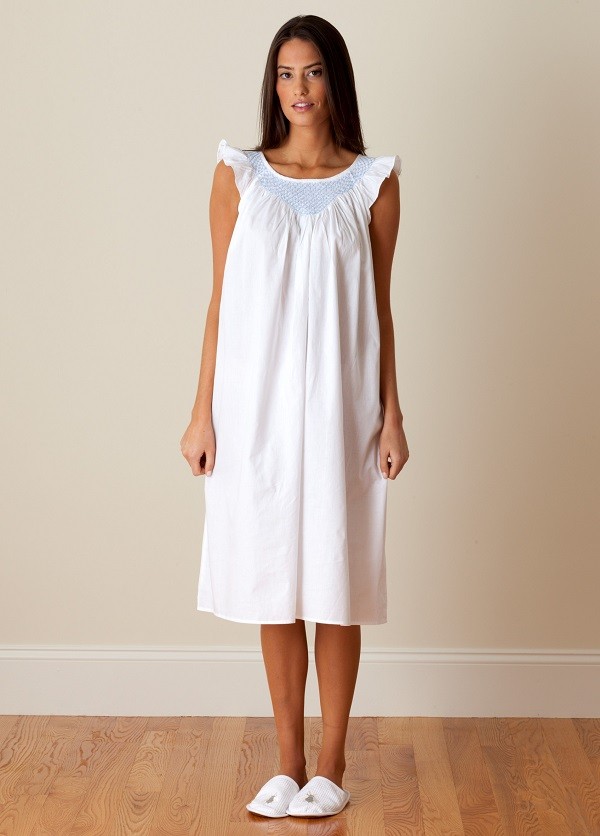 Soft Cotton Nightgown Long Nightgown Woman Cotton Loungewear White  Nightdress for Woman Cotton Woman Nightgown Girl Cotton Nightgown 