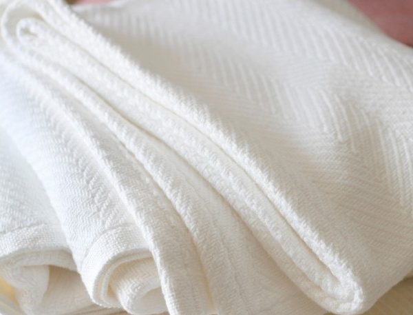 woven cotton blanket throw
